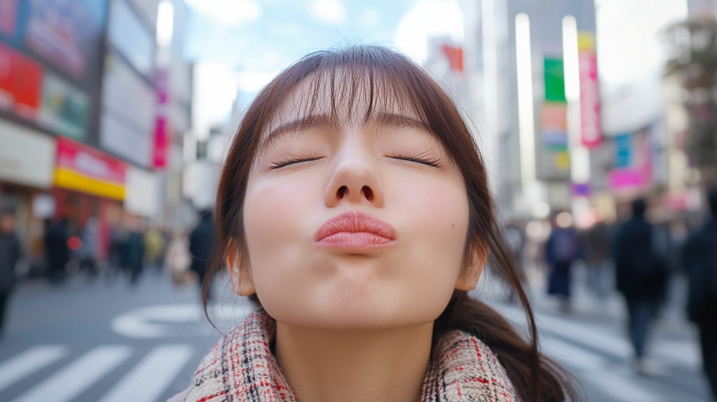 謎のストリートスナップ　#キス顔　　　　